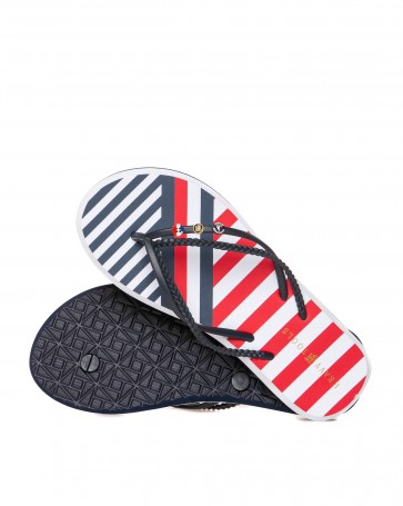 Slippers with stripes Heavy Tools Red