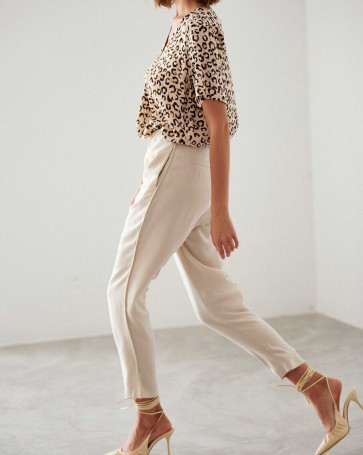 Bill Cost pants with side skirt Beige 