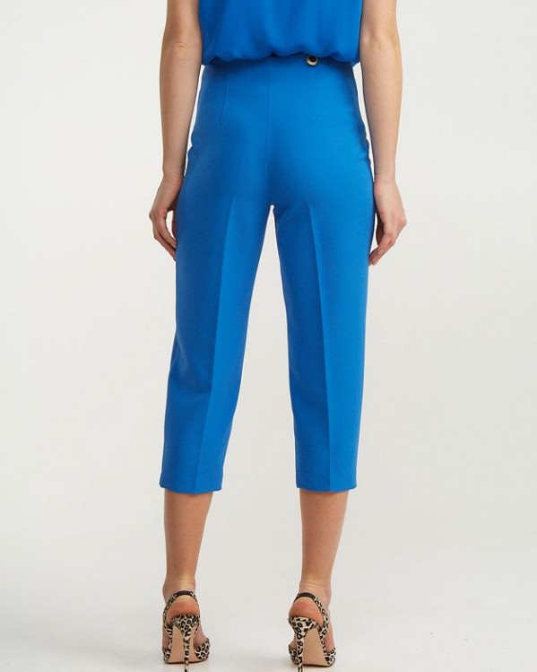 High waist Lynne crop pants Blue Cobalt