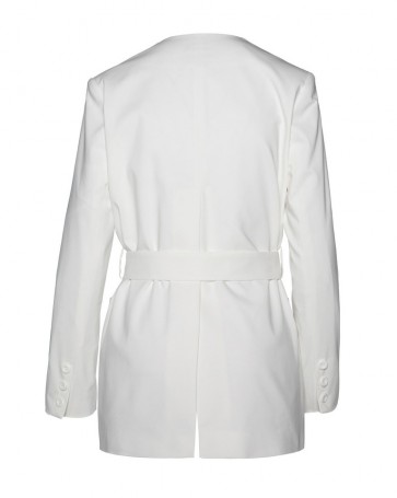 Access jacket with slit and belt Off White