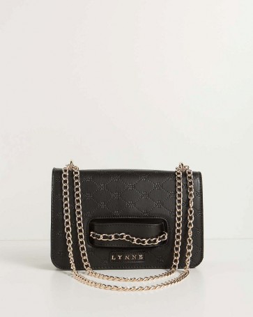 Lynne bag with chain detail Black