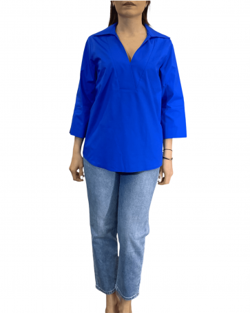 Poplin blouse Donna Martha Blue