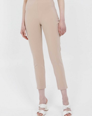 Maki Philosophy straight line trousers with crease Beige