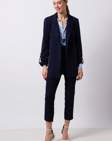 Fibes Fashion jacket with sleeve Blue