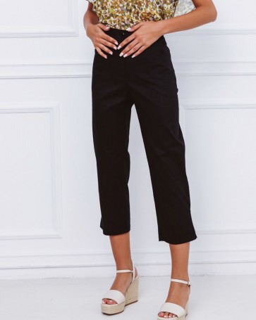 Capri pants Fibes Fashion Black
