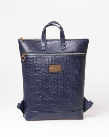 Backpack with embossed design Heavy Tools Blue