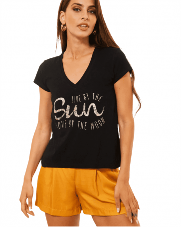 T-shirt Enzzo Sun Black