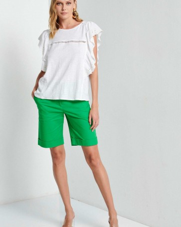 Bill Cost sleeveless blouse with ruffles White