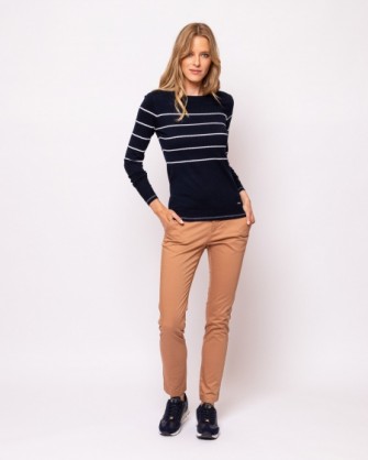Heavy Tools knitted top with stripe Blue