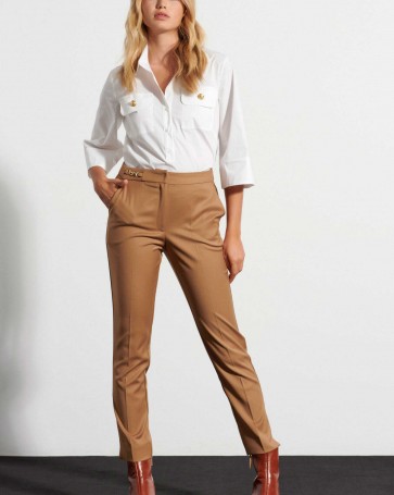 Bill Cost trousers with metallic details Camel
