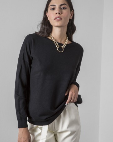 Knitted Cento oversized essentials Black
