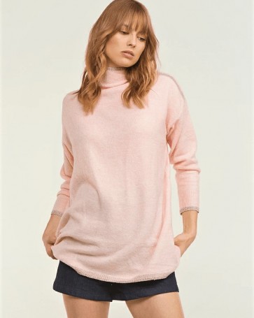 Lynne sweater with lurex details Pink