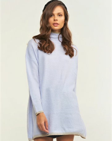 Lynne sweater with lurex details Light Blue