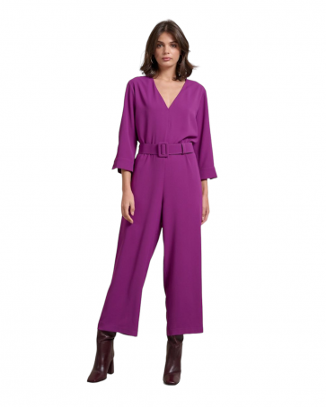 Full body suit Passager with belt Purple