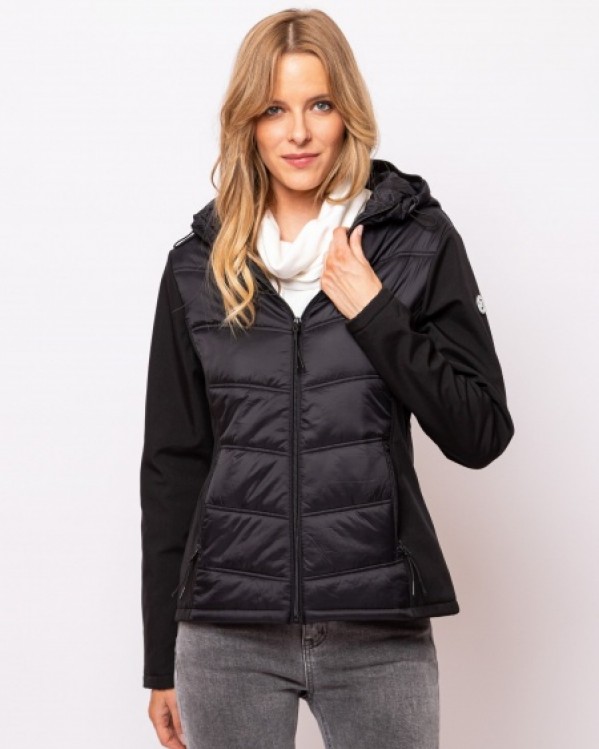 Heavy Tools quilted short jacket Black