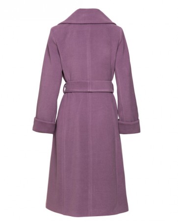 Access coat with large lapel and buttons Lilac