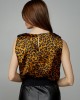 Sleeveless animal print blouse Lynne Gold