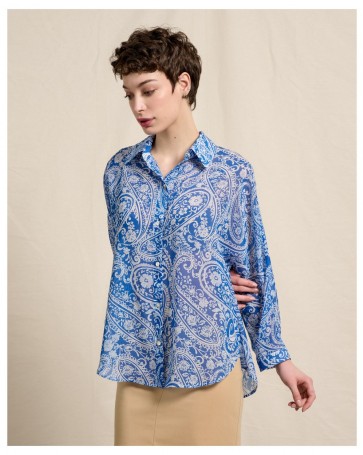 Passager shirt in a comfortable line Blue
