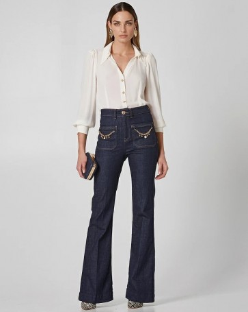 Lynne shirt with double collar Off White