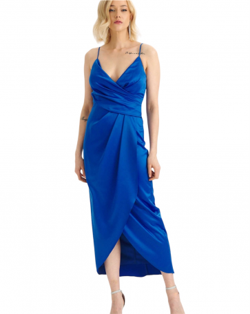 Bellona satin cruise dress Blue 