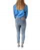Donna Martha rhinestone jeans Blue