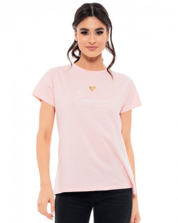 T-shirt with print Splendid Pink