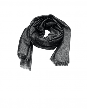 Lurex scarf Black