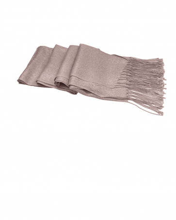Fringed lurex scarf Pink