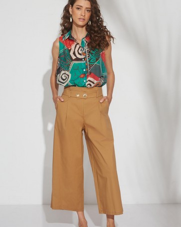 Bill Cost cropped pants with belt Tamba