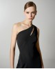 Φόρεμα μακρύ Access με άνοιγμα στη λαιμόκοψη Μαύρο