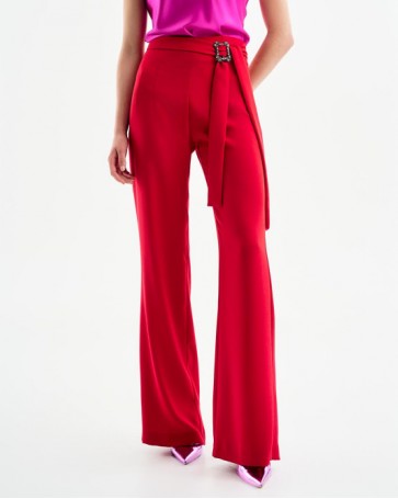 Access belt toka pants with stones Red