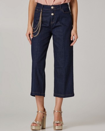 Lynne jeans with chains Blue