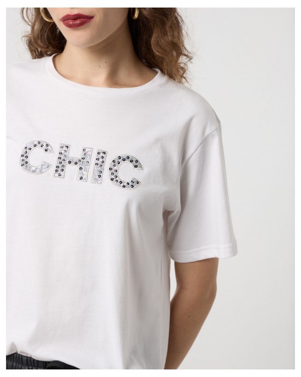 Μπλούζα t-shirt Passager ''Chic'' Λευκό