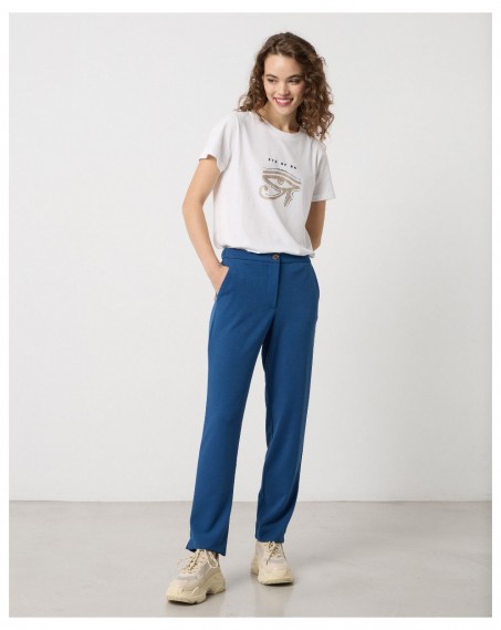 Passager elastic pants with elastic Blue