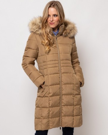 Heavy Tools quilted long jacket Beige