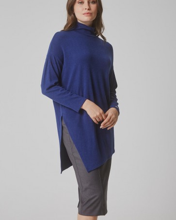 Bill Cost knitted blouse with lapel Blue