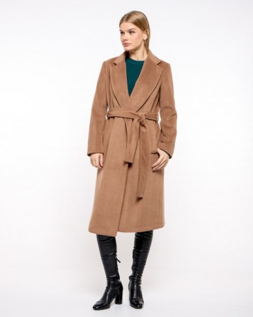 Passager coat with belt and pockets Camel