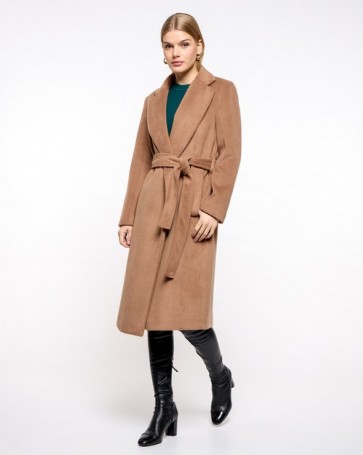 Passager coat with belt and pockets Camel