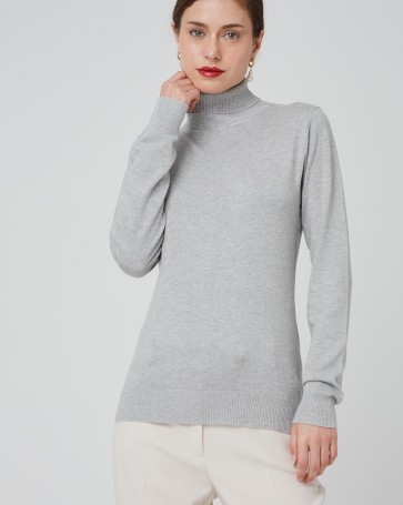 Bill Cost knitted turtleneck top Gray