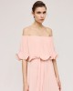 Φόρεμα μάξι Access με πλισέ λεπτομέρεια Peach