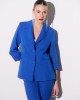 Σακάκι Fibes Fashion με μανσέτα Μπλε Ρουά
