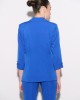 Σακάκι Fibes Fashion με μανσέτα Μπλε Ρουά