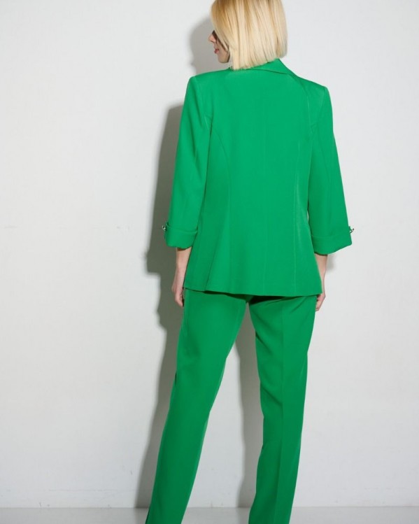 Σακάκι Fibes Fashion με μανσέτα Πράσινο