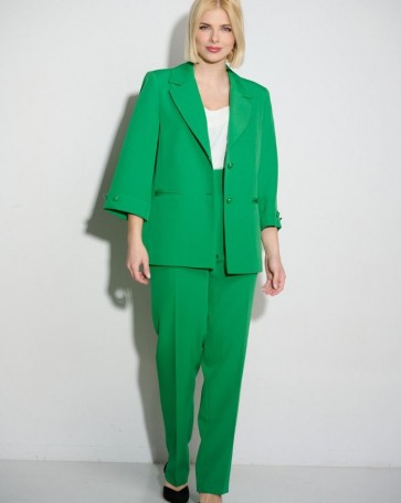 Σακάκι Fibes Fashion με μανσέτα Πράσινο