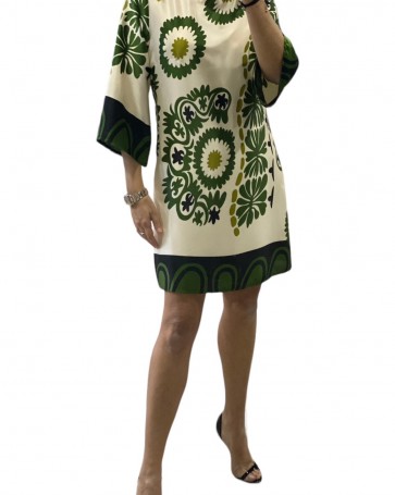 Φόρεμα εμπριμέ Donna Martha Πράσινο